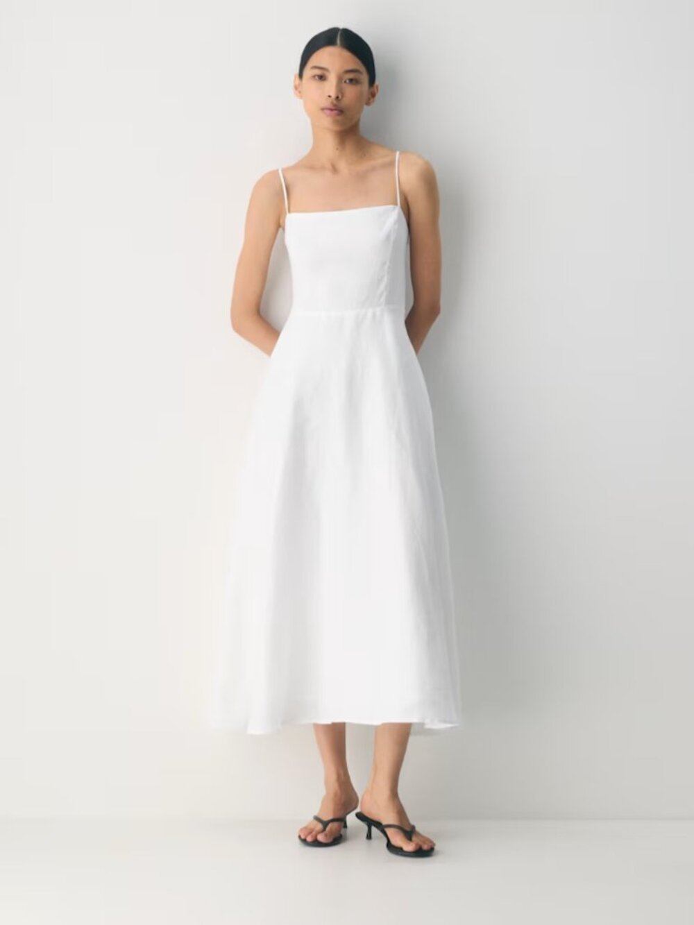 NWT Aritzia Anecdote Linen Dress White 6